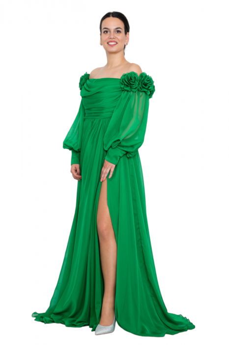 Rochie lunga verde [5]