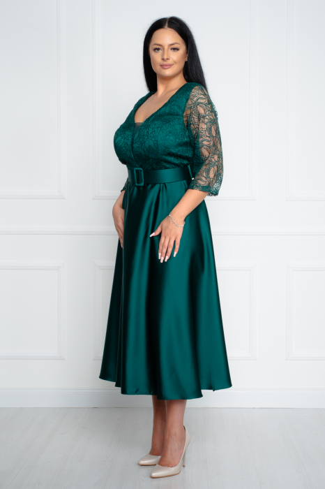Rochie midi verde [2]