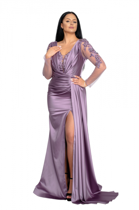 Rochie lunga lila [5]