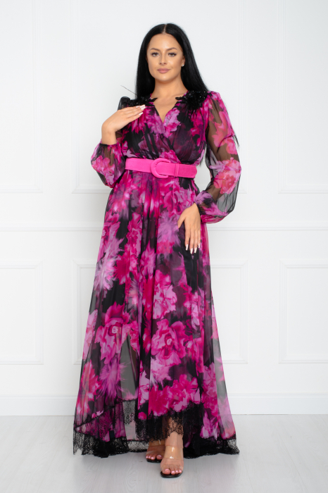 Rochie maxi fucsia [2]