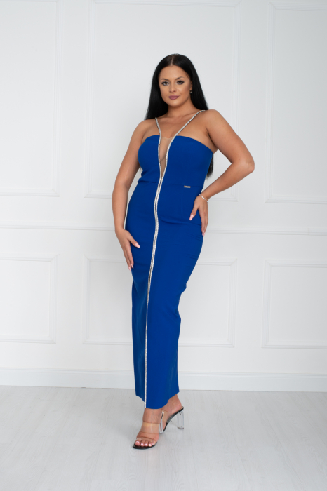 Rochie Lyla midi albastra [3]