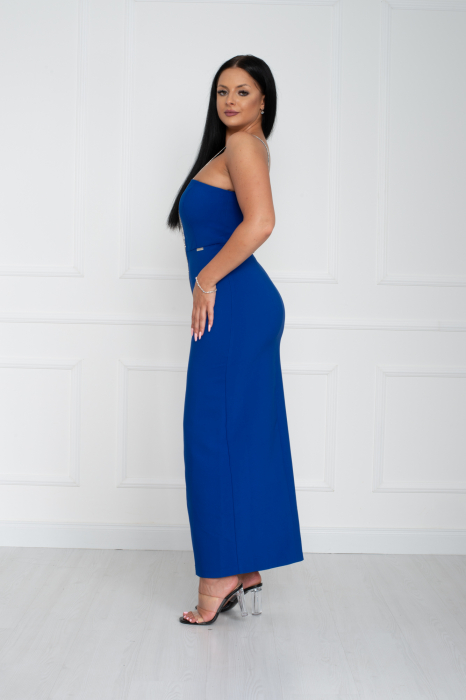 Rochie Lyla midi albastra [4]