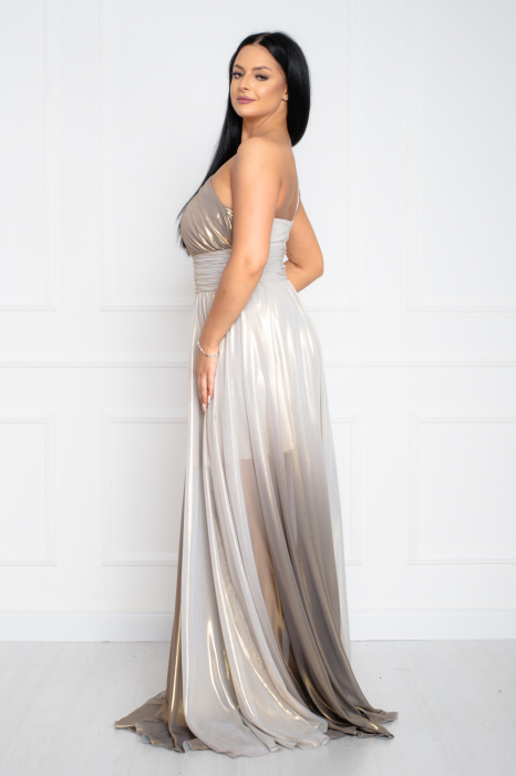 Rochie Madeline lunga aurie [3]