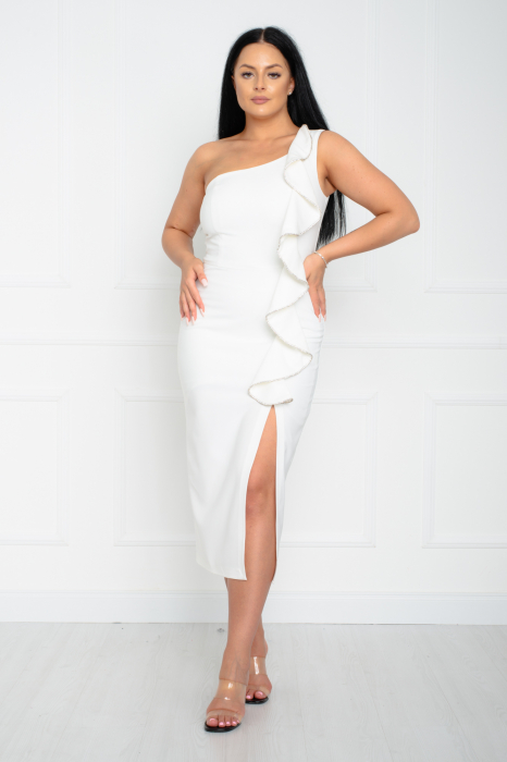 Rochie midi alba [2]