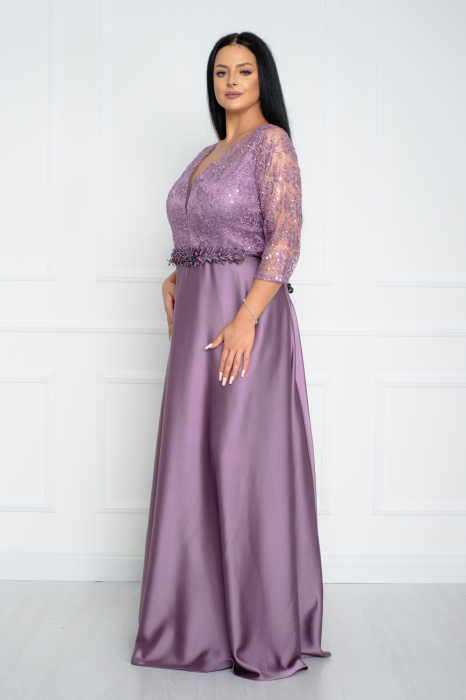 Rochie Miriam lunga mov [3]