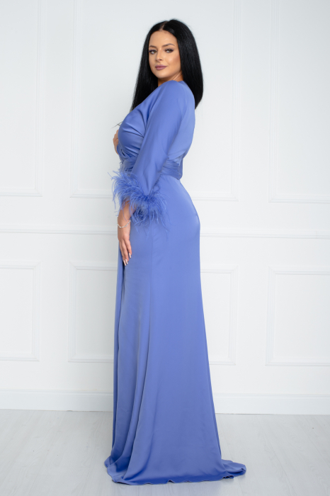 Rochie Molly lunga lila [4]