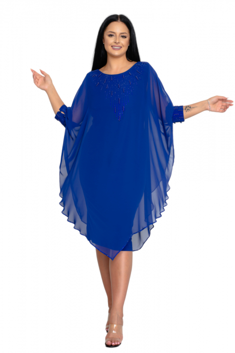 Rochie Naomi midi albastra [5]