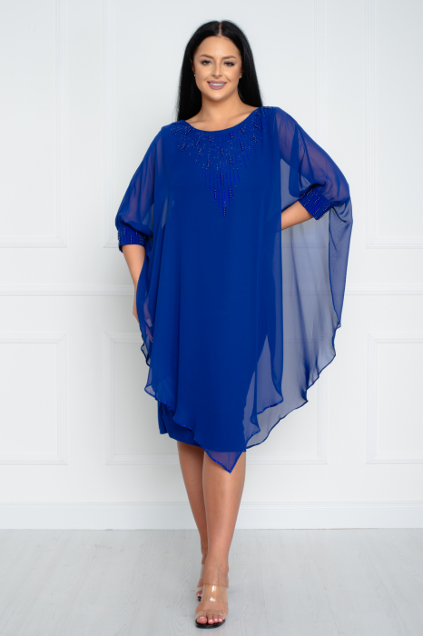 Rochie Naomi midi albastra [2]