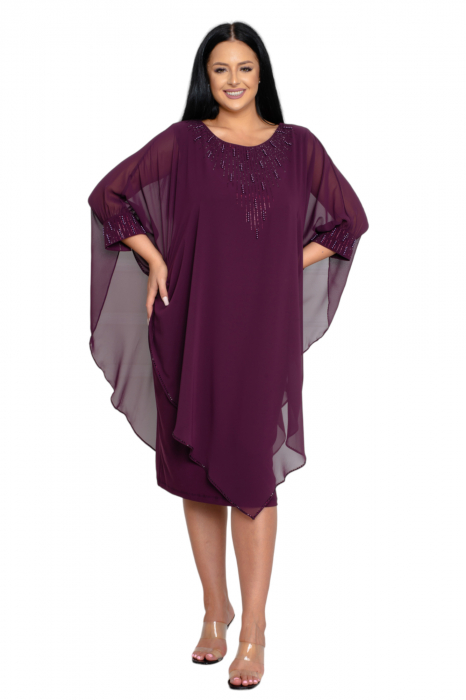 Rochie Naomi midi mov [5]