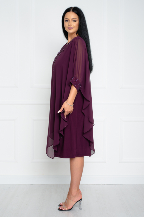 Rochie Naomi midi mov [3]