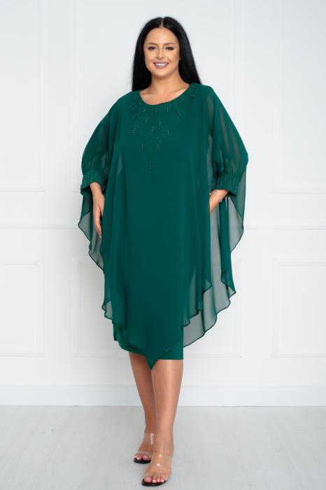 Rochie Naomi midi verde [2]
