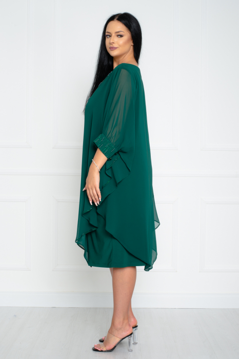 Rochie Naomi midi verde [3]