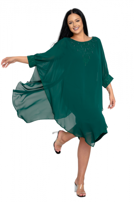 Rochie Naomi midi verde [5]
