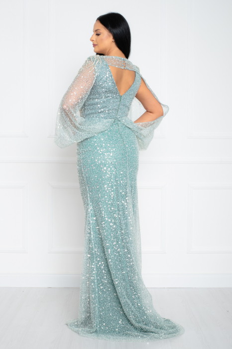 Rochie Olivia lunga menta [4]