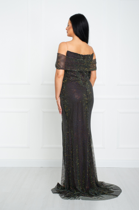Rochie Phoebe lunga neagra [4]