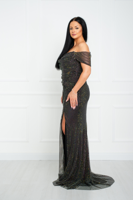 Rochie Phoebe lunga neagra [3]