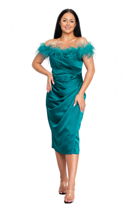 Rochie Reign midi verde [5]