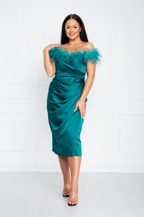 Rochie Reign midi verde [2]