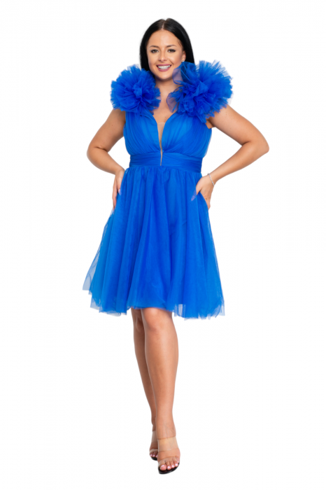 Rochie Sage scurta albastra [4]