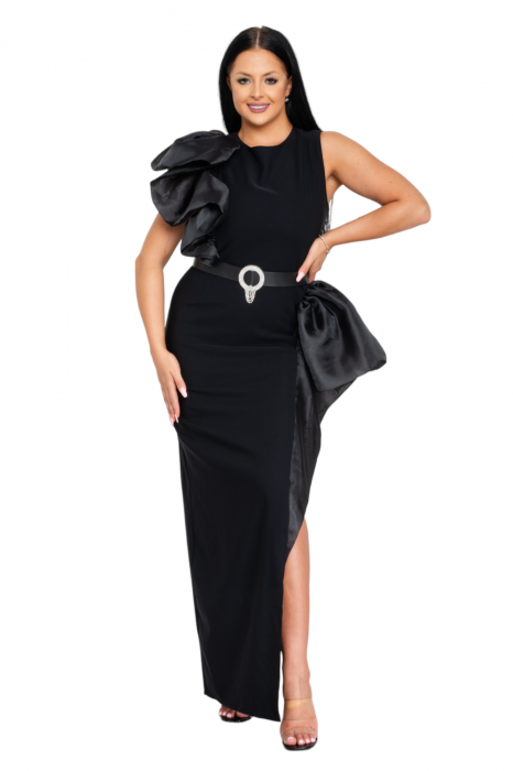 Rochie Scarlett midi neagra [5]