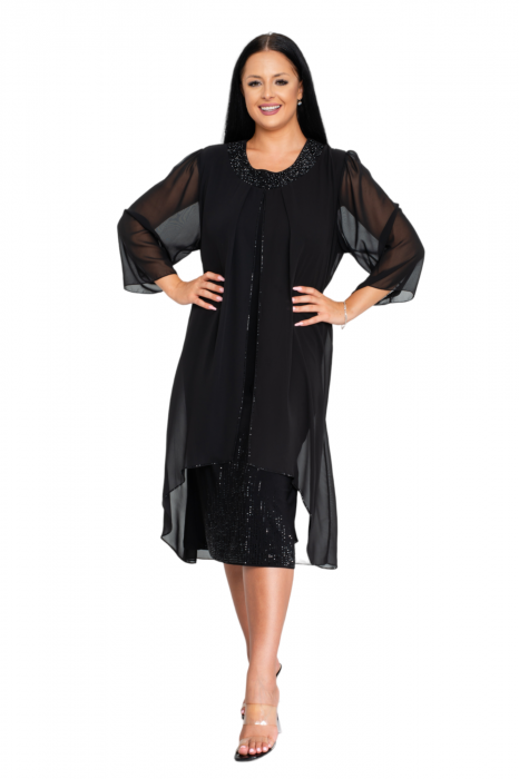 Rochie Sophia midi neagra [5]