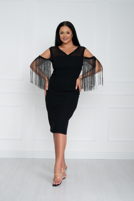 Rochie Sophie midi neagra [2]