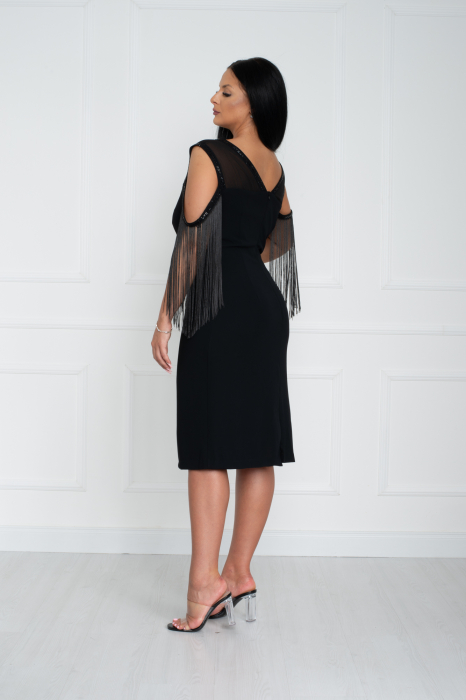 Rochie Sophie midi neagra [4]