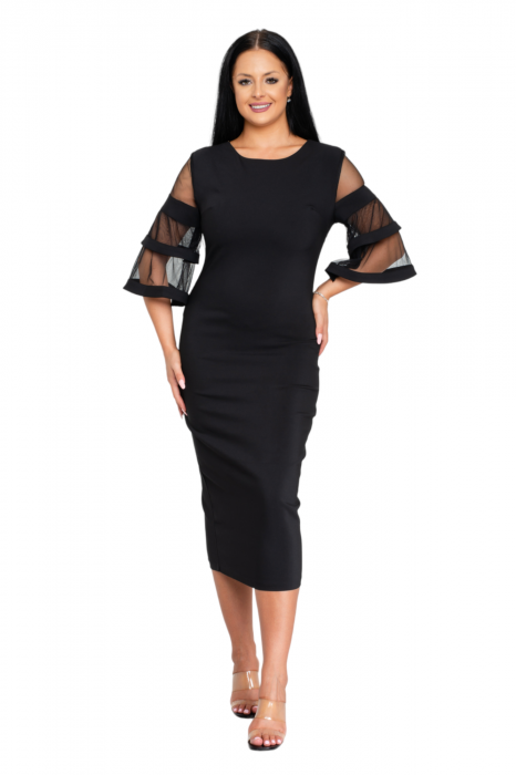 Rochie Stella midi neagra [5]