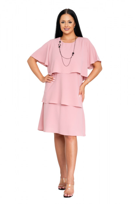 Rochie Trinity midi pudra [5]