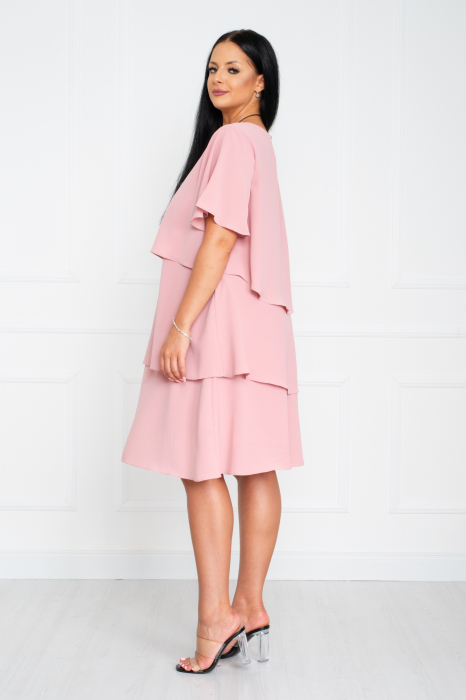 Rochie Trinity midi pudra [4]