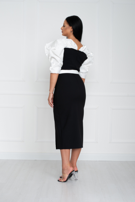 Rochie Victoria midi neagra [4]