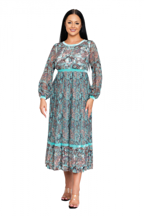Rochie Zoey midi menta [5]