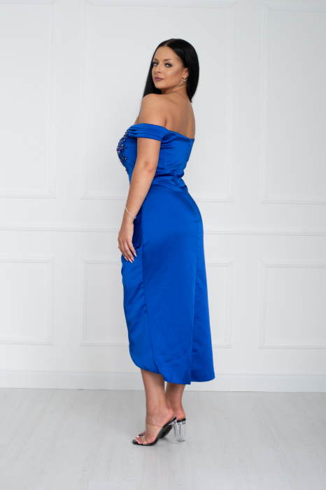 Rochie Zoya midi albastra [4]