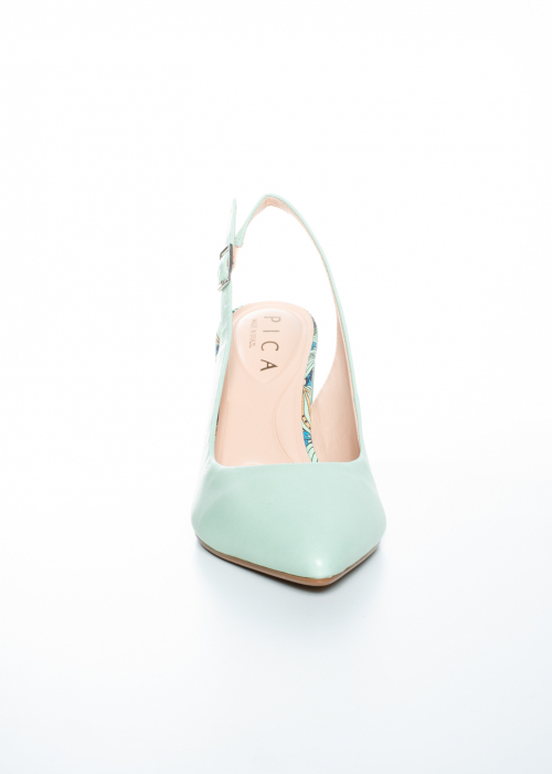 Sabot de piele naturala Epica 2574 verde [8]