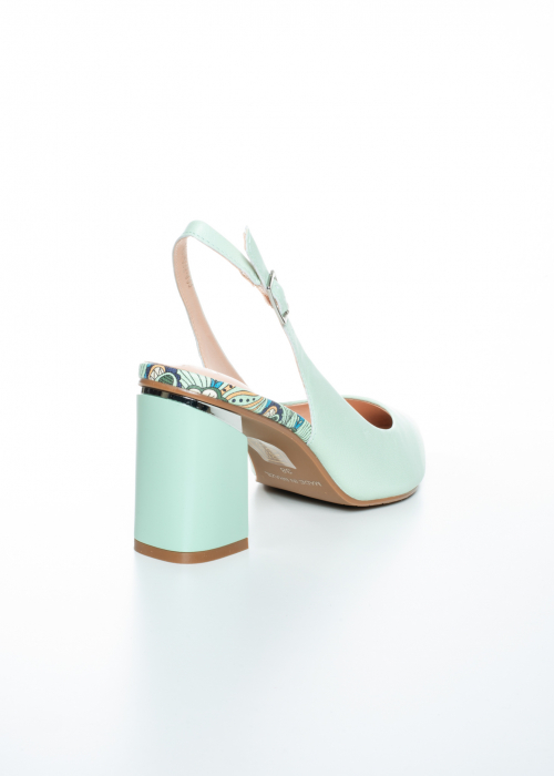 Sabot de piele naturala Epica 2574 verde [5]