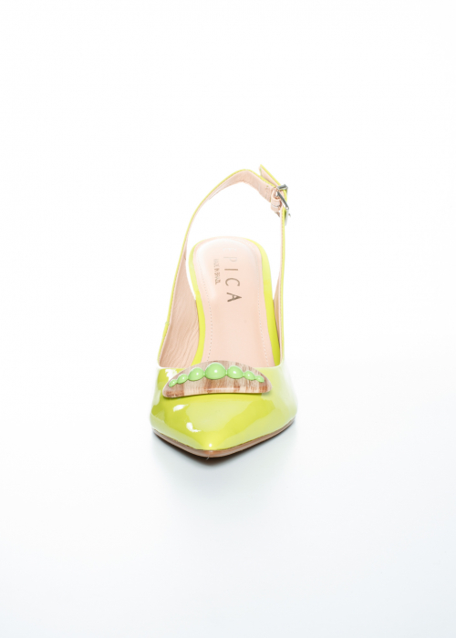 Sabot de piele naturala Epica 2576 verde [8]