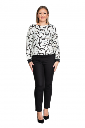 Bluza Amina alb-negru [4]