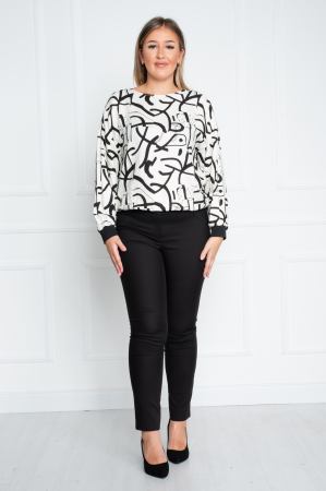 Bluza Amina alb-negru [1]