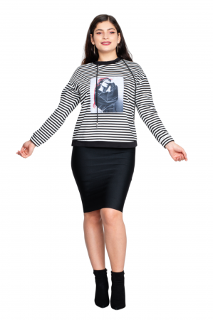 Bluza Avila alb-negru [4]