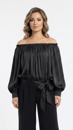 Toamna - Bluza Fatou neagra