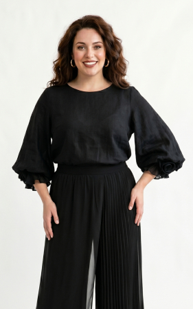 Bluze de dama - Bluza Genevie neagra