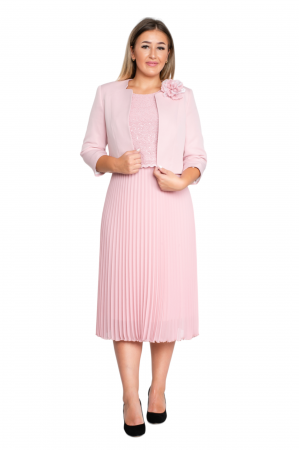 Compleu Aiyana midi roz [6]