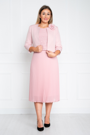 Compleu Aiyana midi roz [0]