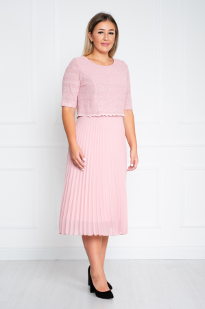 Compleu Aiyana midi roz [4]