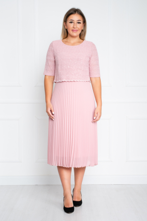 Compleu Aiyana midi roz [3]