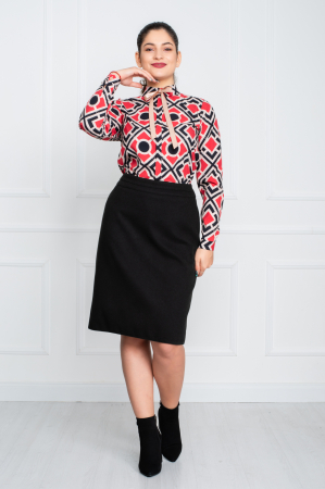 Fusta Berkeley midi neagra [0]