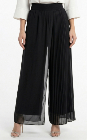 Fuste de dama scurte - Fusta Pantalon Glenda lunga neagra