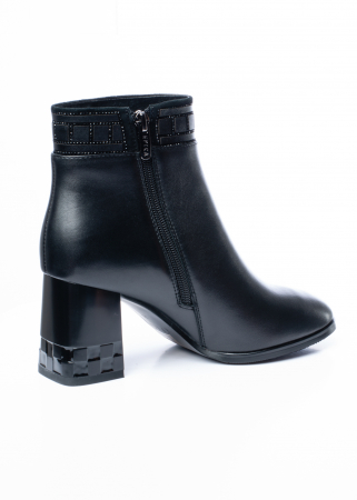 Ghete de piele naturala Epica 1612 negre [4]