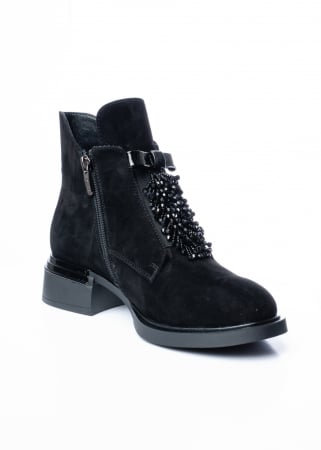 Ghete de piele naturala Epica 1614 negre [3]