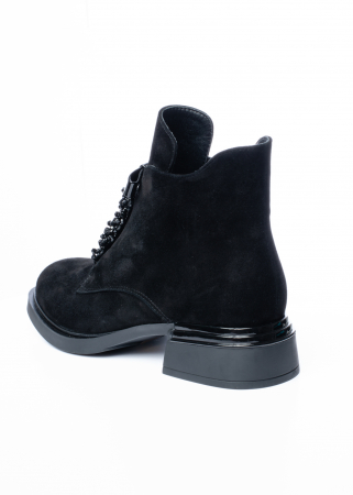 Ghete de piele naturala Epica 1614 negre [7]